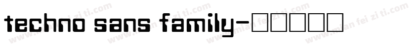 techno sans family字体转换